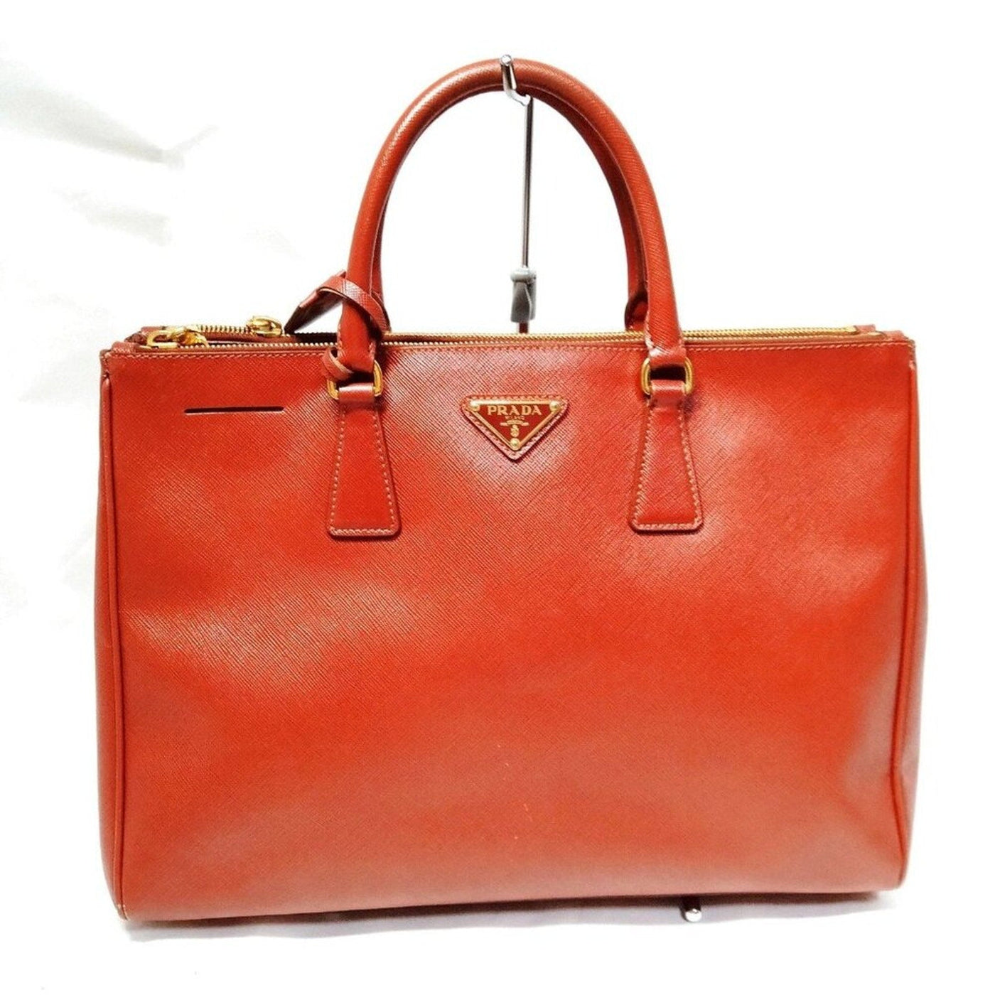 Prada Brown Leather Hand Bag lux351 - 092525 - Luxury Cheaper LLC