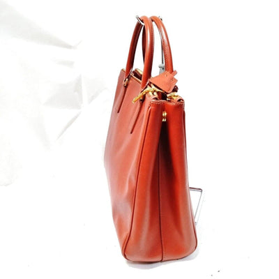 Prada Brown Leather Hand Bag lux351 - 092525 - Luxury Cheaper LLC