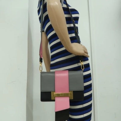 Prada Cahier Ribbon Multicolor Leather Shoulder Bag lux550 - 100125 - Luxury Cheaper LLC