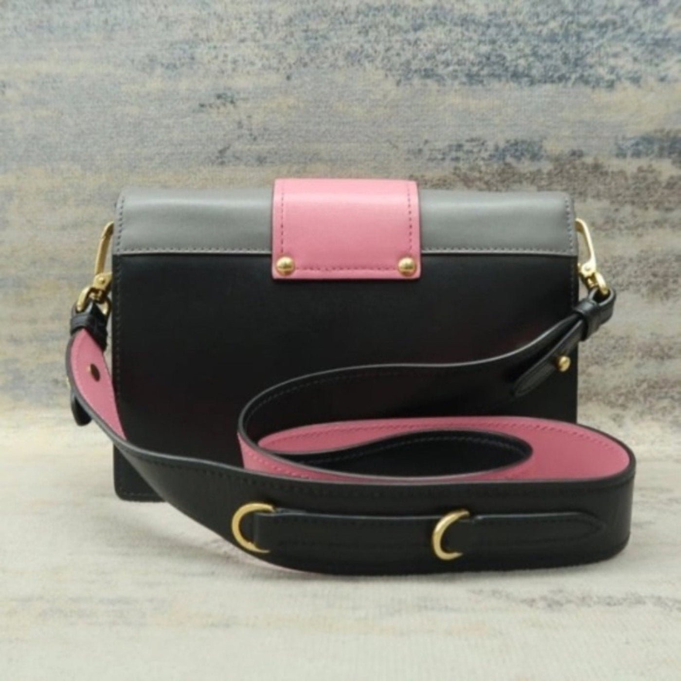 Prada Cahier Ribbon Multicolor Leather Shoulder Bag lux550 - 100125 - Luxury Cheaper LLC