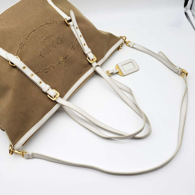 Prada Jacquard Logo Shoulder Bag lux480 - 100125 - Luxury Cheaper LLC