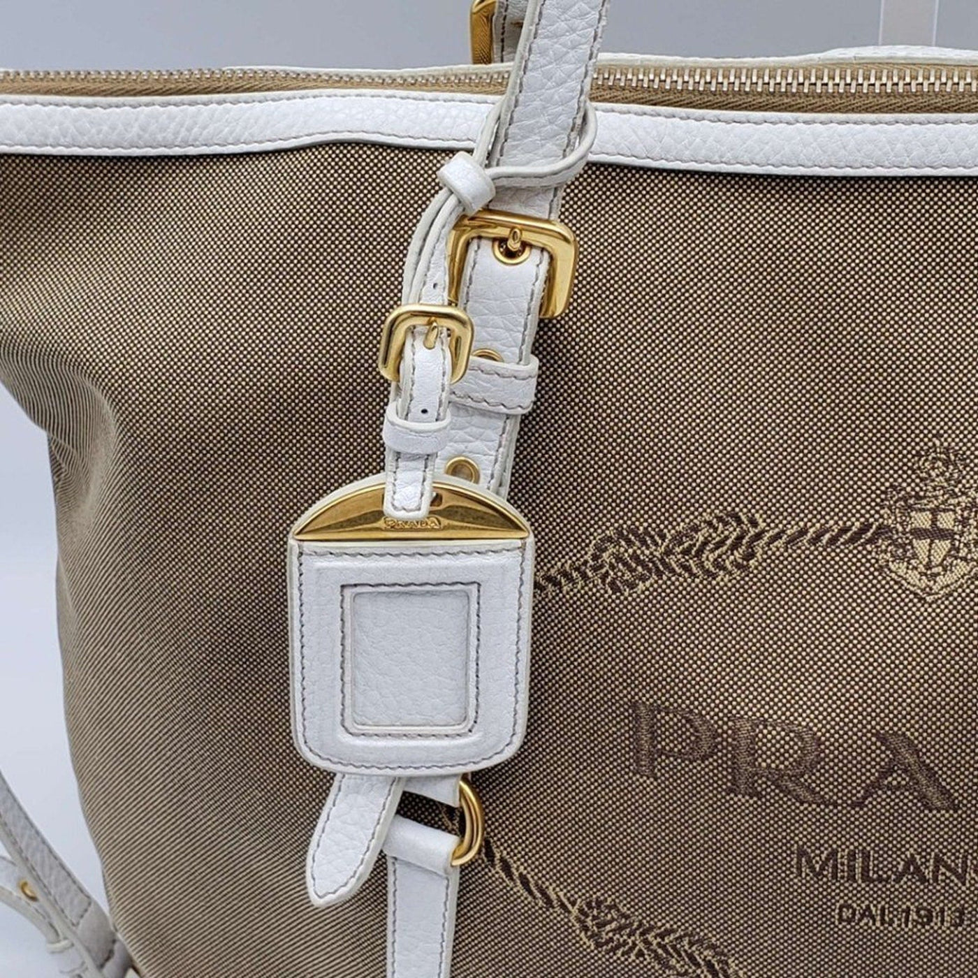 Prada Jacquard Logo Shoulder Bag lux480 - 100125 - Luxury Cheaper LLC