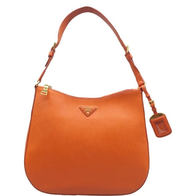 Prada Orange leather Shoulder Bag - Luxury Cheaper LLC