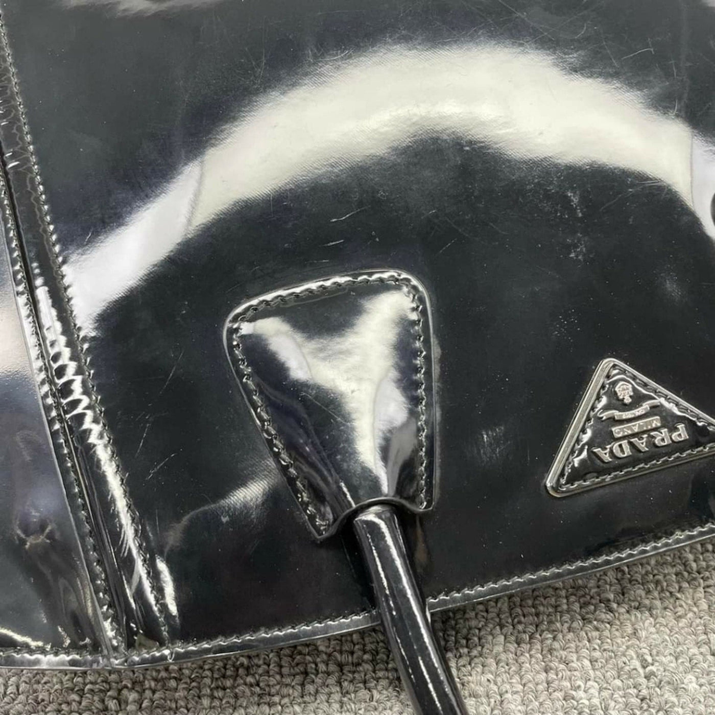 Prada Patent Leather Tote Bag - Luxury Cheaper LLC