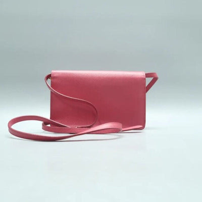 PRADA Saffiano Pink Bow Leather Shoulder Bag 390 - 020125 - Luxury Cheaper LLC