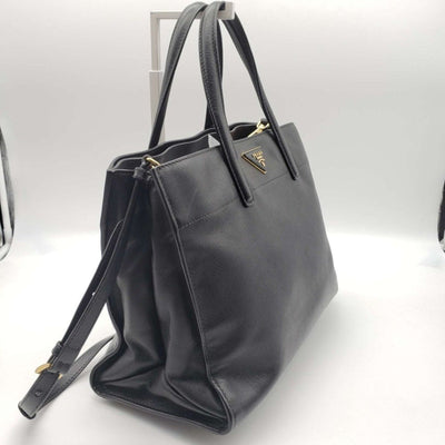 Prada Saffiano Triple Pocket Nero Black Shoulder Bag lux585 - 100125 - Luxury Cheaper LLC