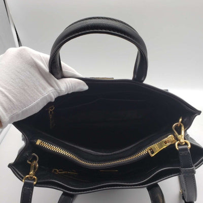 Prada Saffiano Triple Pocket Nero Black Shoulder Bag lux585 - 100125 - Luxury Cheaper LLC
