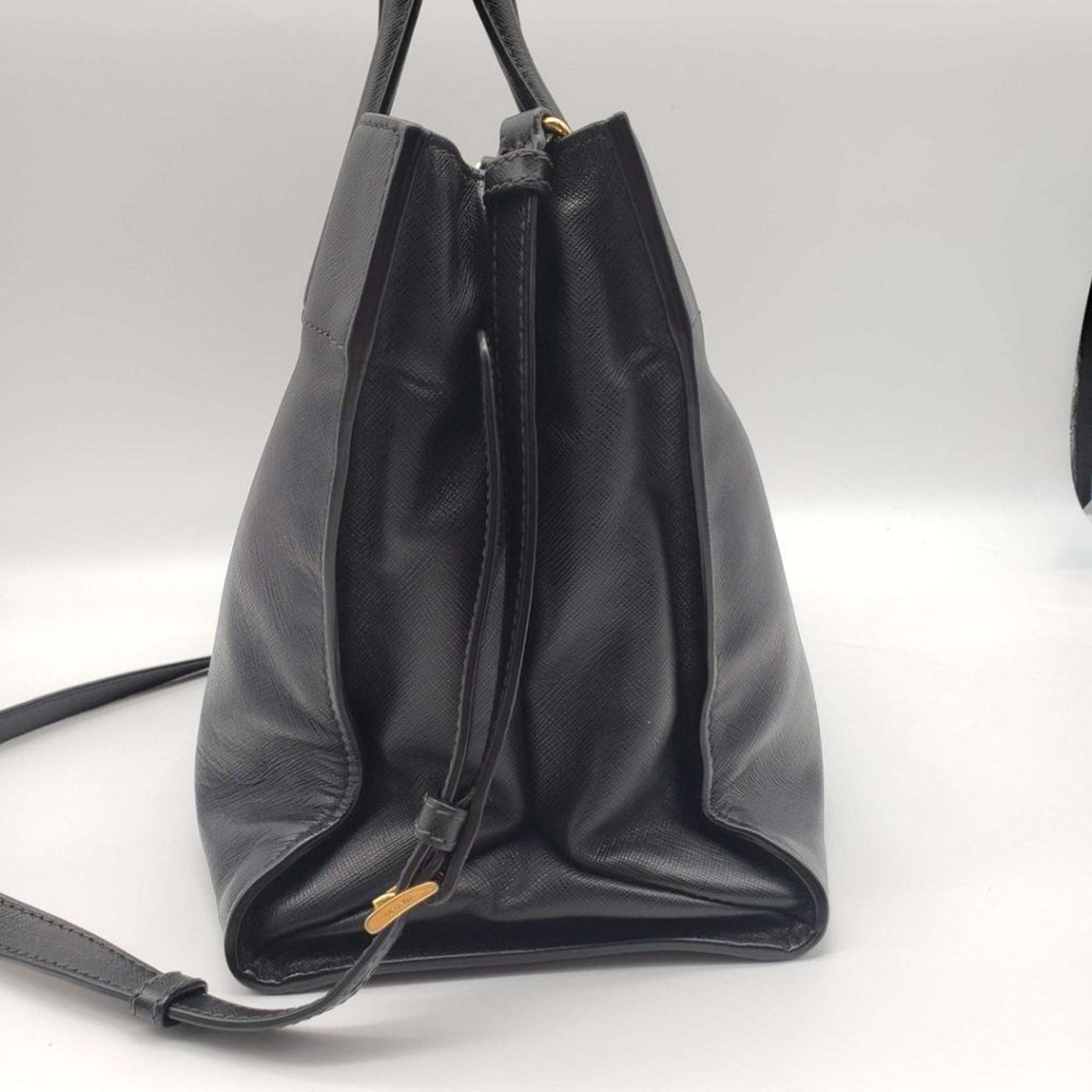 Prada Saffiano Triple Pocket Nero Black Shoulder Bag lux585 - 100125 - Luxury Cheaper LLC