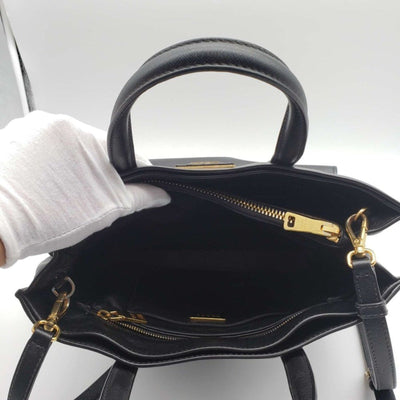 Prada Saffiano Triple Pocket Nero Black Shoulder Bag lux585 - 100125 - Luxury Cheaper LLC