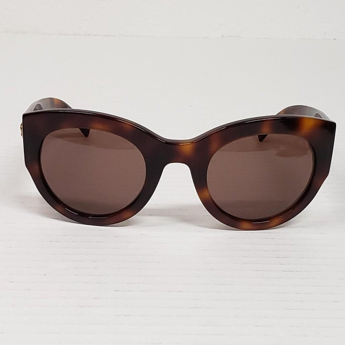 Versace VE4353 Tribute Sunglasses W/ Brown Tortoise Acetate Frame and Dark Brown - Luxury Cheaper LLC