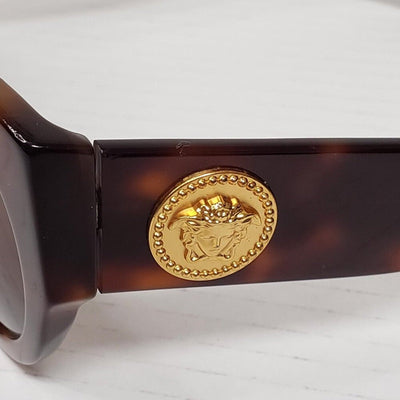Versace VE4353 Tribute Sunglasses W/ Brown Tortoise Acetate Frame and Dark Brown - Luxury Cheaper LLC