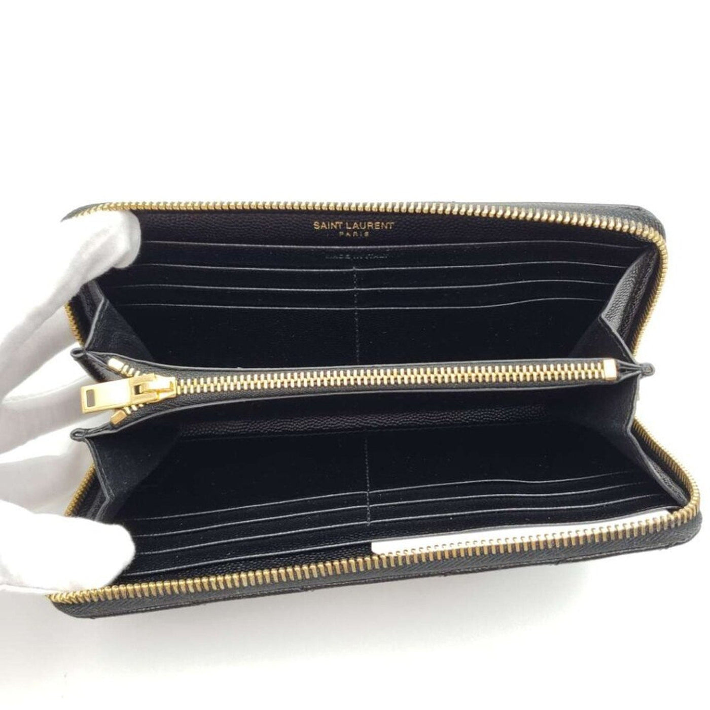 YSL YVES SAINT LAURENT PARIS ZIPPY WALLET - Luxury Cheaper LLC