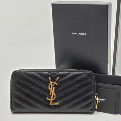 YSL YVES SAINT LAURENT PARIS ZIPPY WALLET - Luxury Cheaper LLC