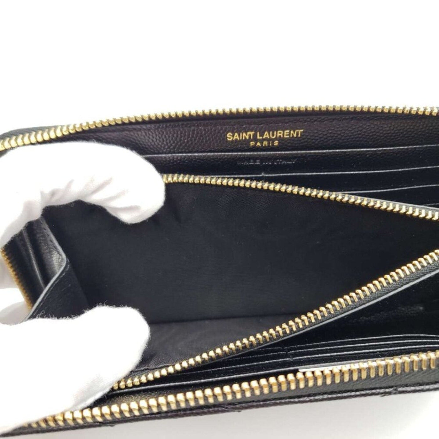 YSL YVES SAINT LAURENT PARIS ZIPPY WALLET - Luxury Cheaper LLC