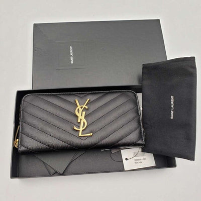 YSL YVES SAINT LAURENT PARIS ZIPPY WALLET - Luxury Cheaper LLC