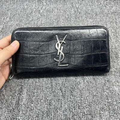 YSL Yves Saint Laurent Zippy Black Wallet lux340 - 100125 - Luxury Cheaper LLC