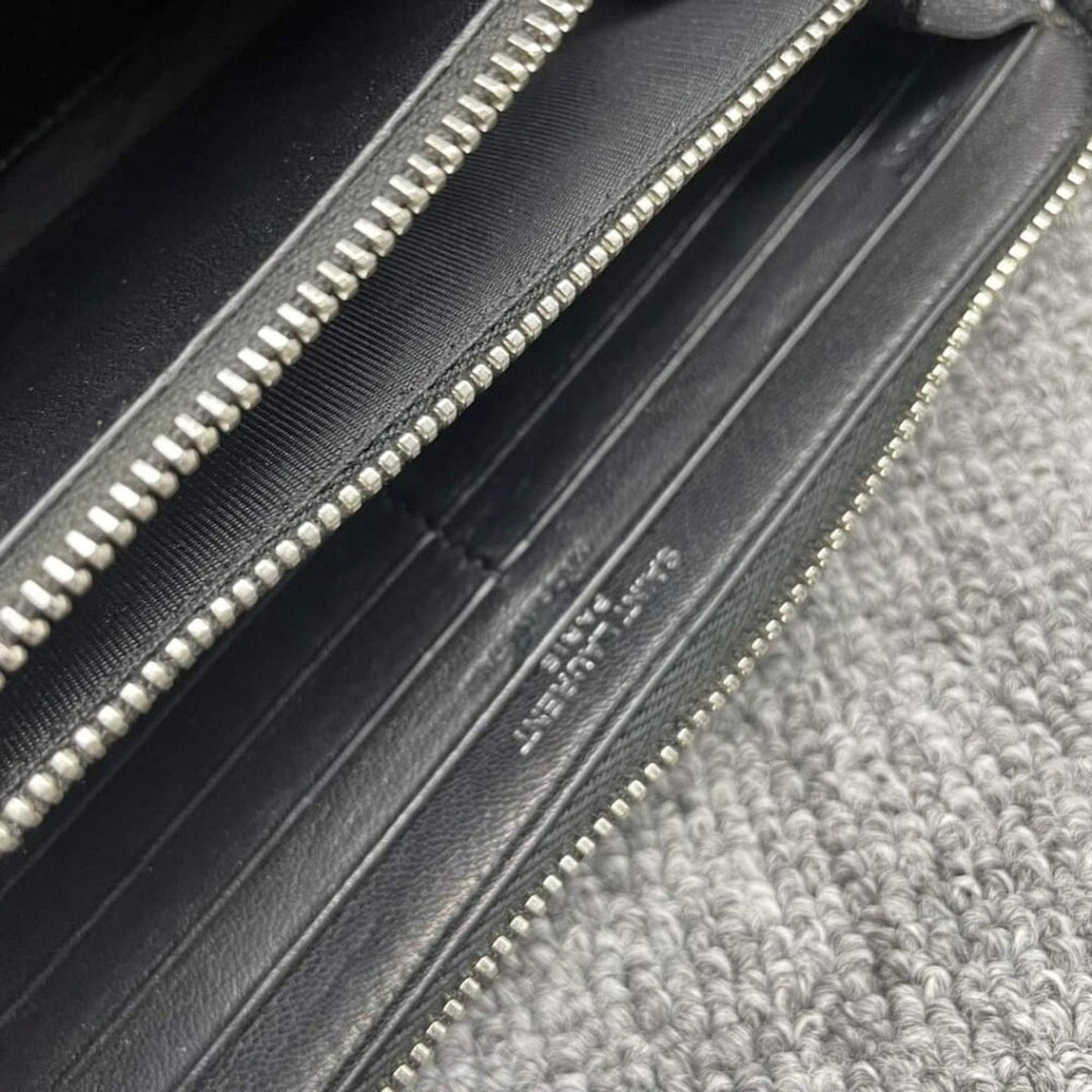 YSL Yves Saint Laurent Zippy Black Wallet lux340 - 100125 - Luxury Cheaper LLC