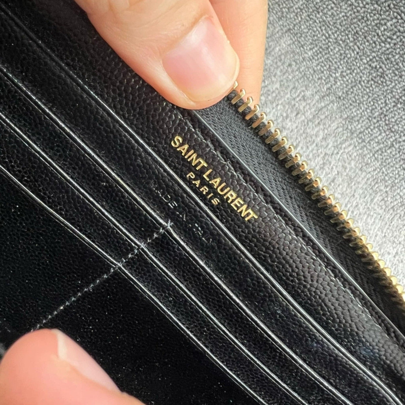 YVES SAINT LAURENT PARIS ZIPPY WALLET - Luxury Cheaper LLC