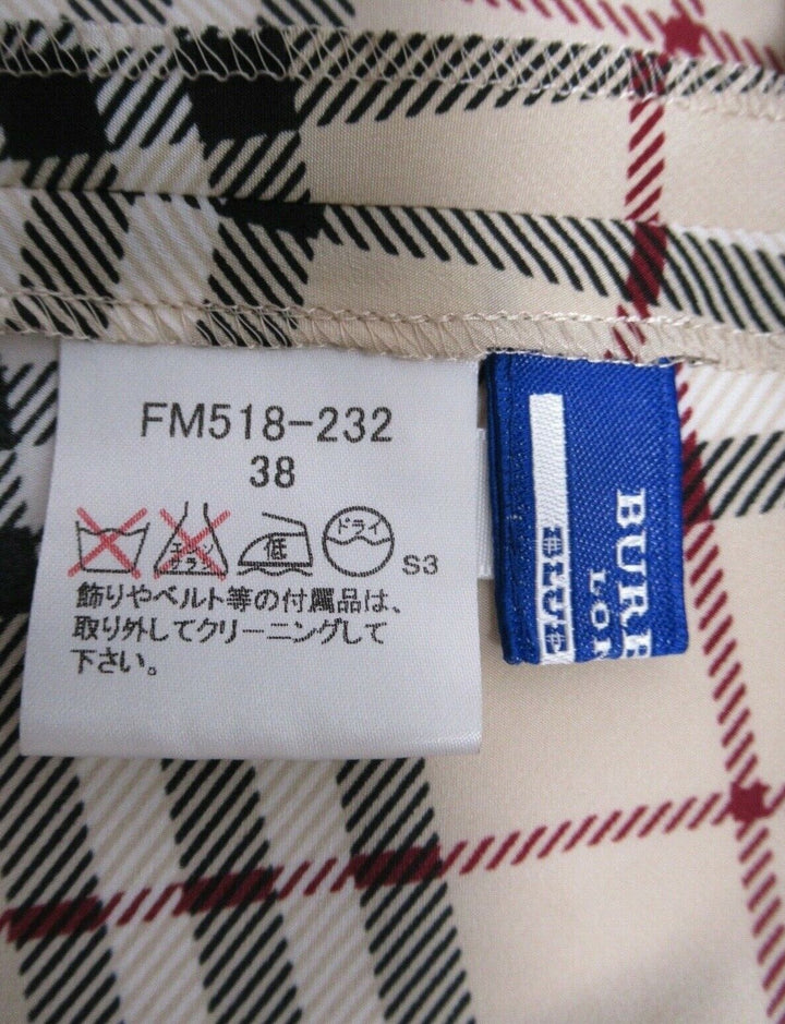 Authentic Burberry Blue Label Light Blue Nova Check Canvas