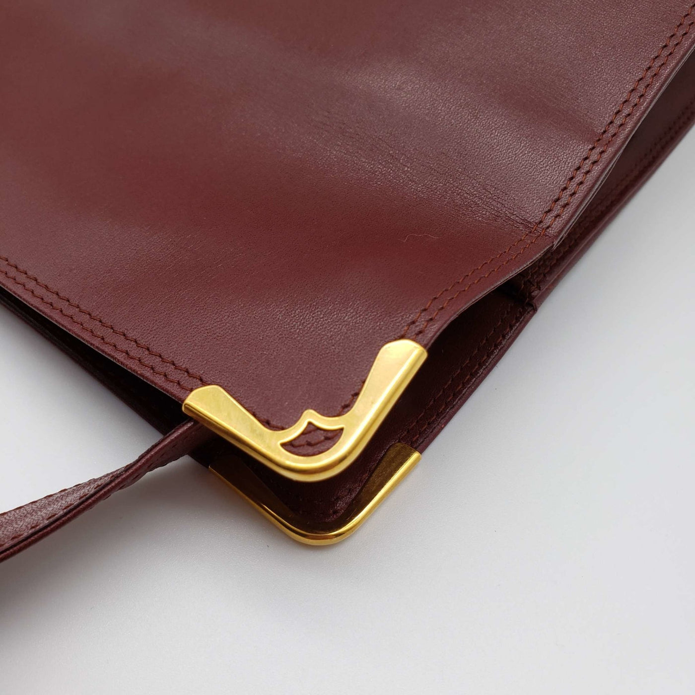 Cartier Gold Leather Clutch Bag - Luxury Cheaper