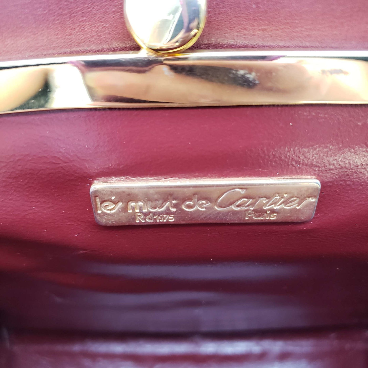 Cartier Gold Leather Clutch Bag - Luxury Cheaper