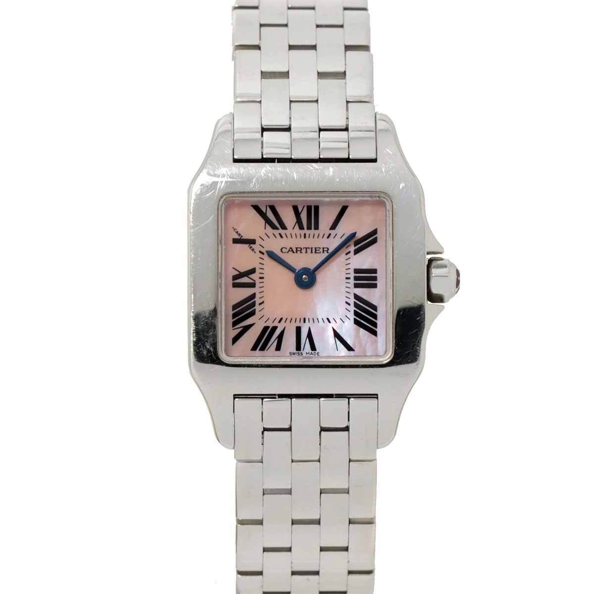 Cartier Santos Demoiselle SM W25075Z5 Quartz Pink Shell Dial Ladies - Luxury Cheaper