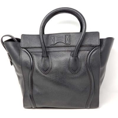 Celine Luggage Micro Black Leather Hand Bag | Luxury Cheaper.