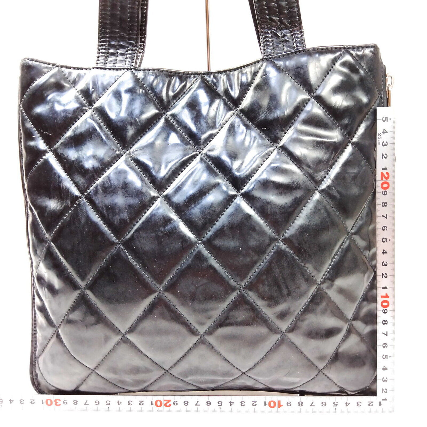 Chanel Black Enamel Hand Bag - Luxury Cheaper