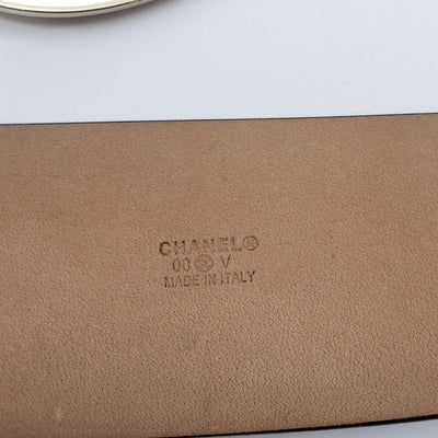 CHANEL CC Leather Big Buckle Belt - Luxury Cheaper