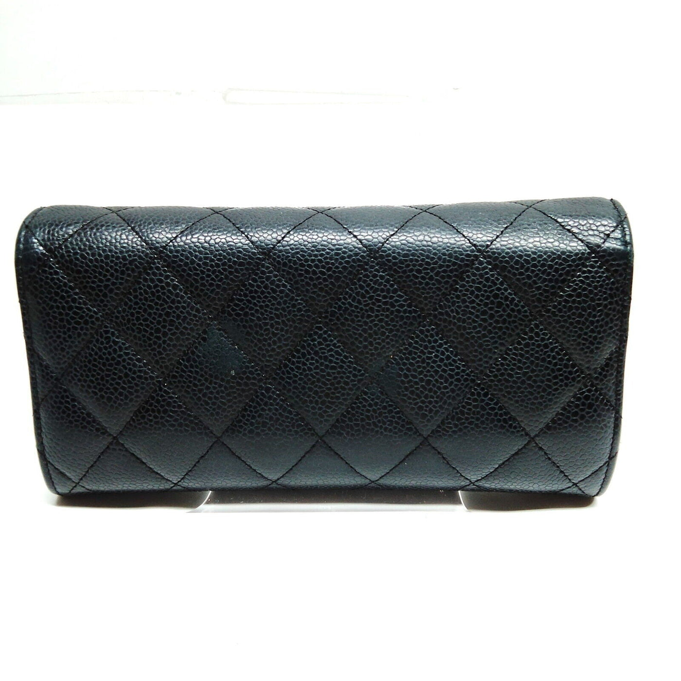Chanel Long Wallet Black Caviar Skin - Luxury Cheaper