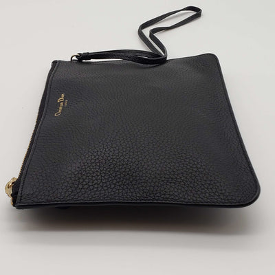 Christian Dior Leather Black Wristlet - Luxury Cheaper