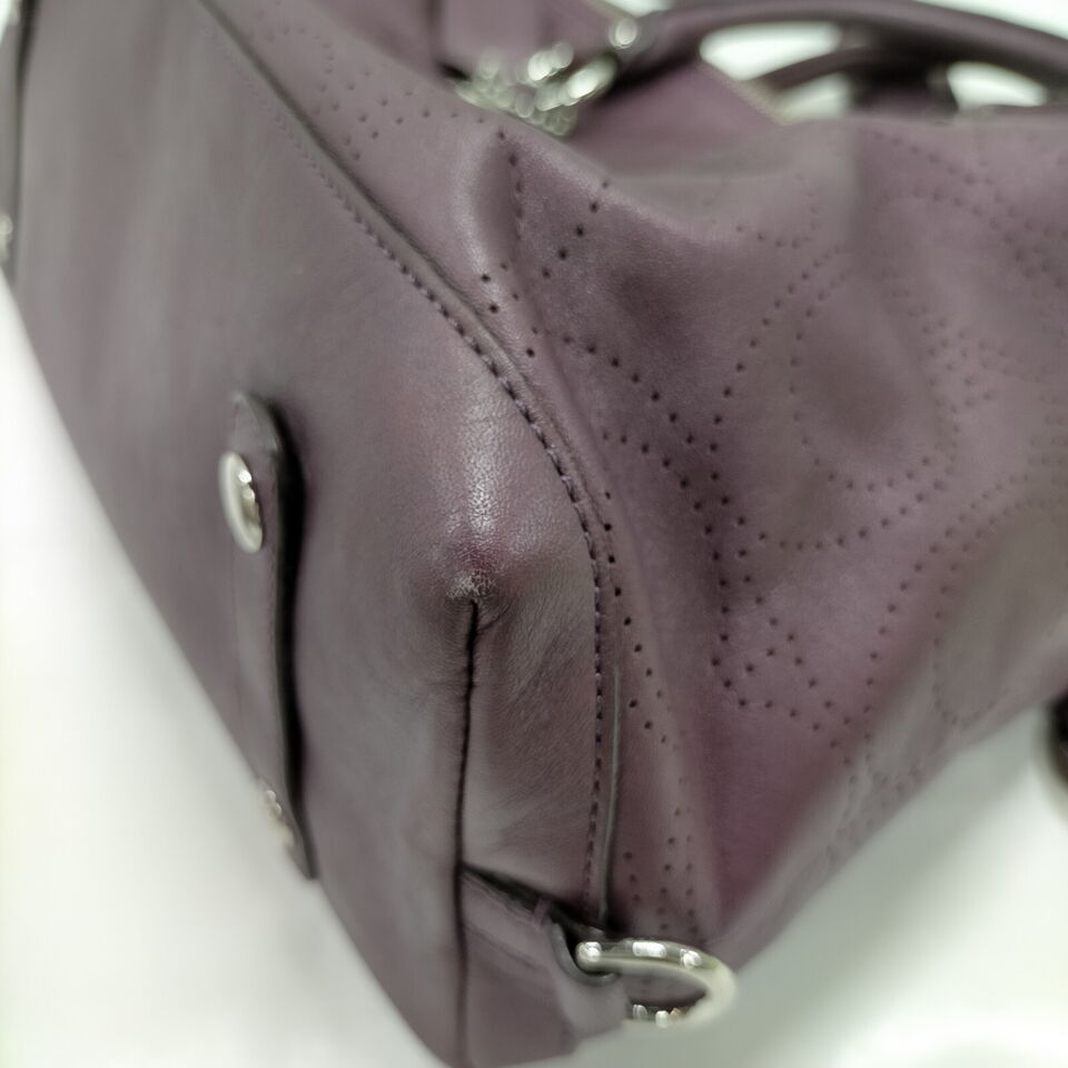 Coach Shoulder Bag 3 pieces set Leather Purples Leather - Luxury Cheaper