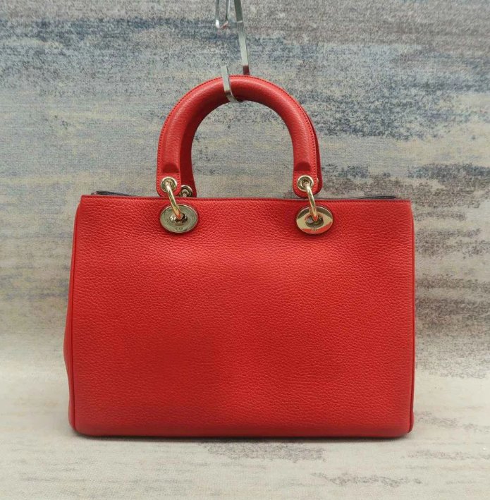 Dior VIP W/P Red Leather Satchel Bag - Luxury Cheaper