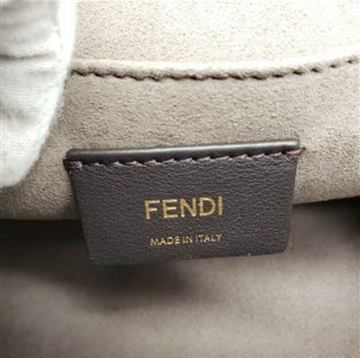 Fendi Bi-Color FF 1974 Embossed Small Kan Shoulder Bag - Luxury Cheaper