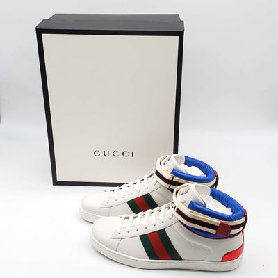 Gucci Ace Stripe High Top Sneaker Unisex - Luxury Cheaper