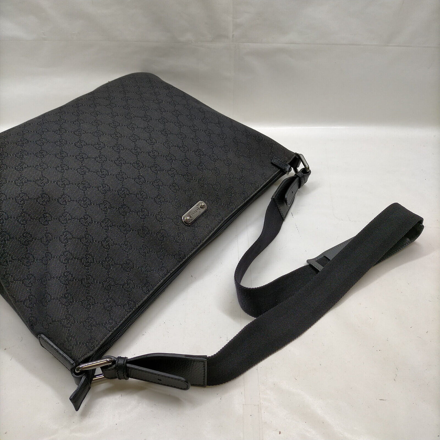 Gucci Black Canvas Crossbody Bag - Luxury Cheaper