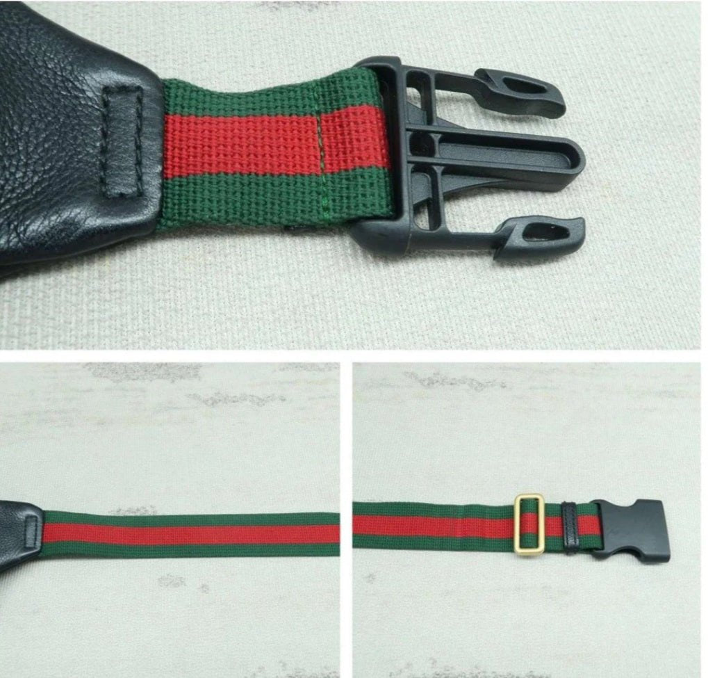 Gucci Black Large Leather Belt Bag - Luxury Cheaper