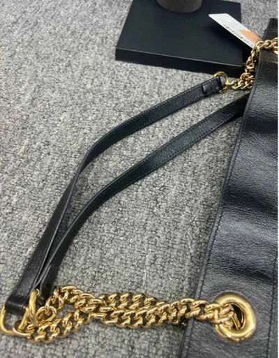 Gucci Black Supreme Leather Shoulder Bag - Luxury Cheaper