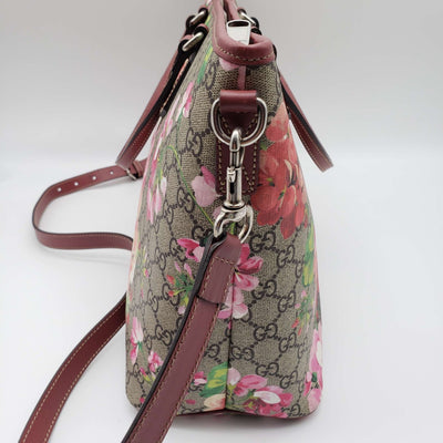 Gucci Blooms Print Convertible Tote Large Shoulder Bag - Luxury Cheaper