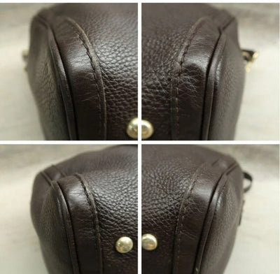 Gucci Boston Brown Leather Satchel Bag - Luxury Cheaper