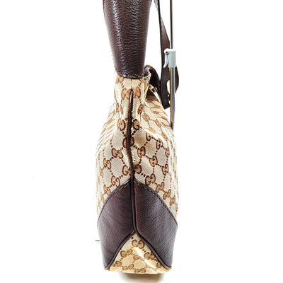 Gucci Brown Canvas Shoulder Bag - Luxury Cheaper