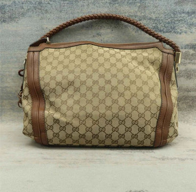 Gucci Brown Cloth Shoulder Bag - Luxury Cheaper