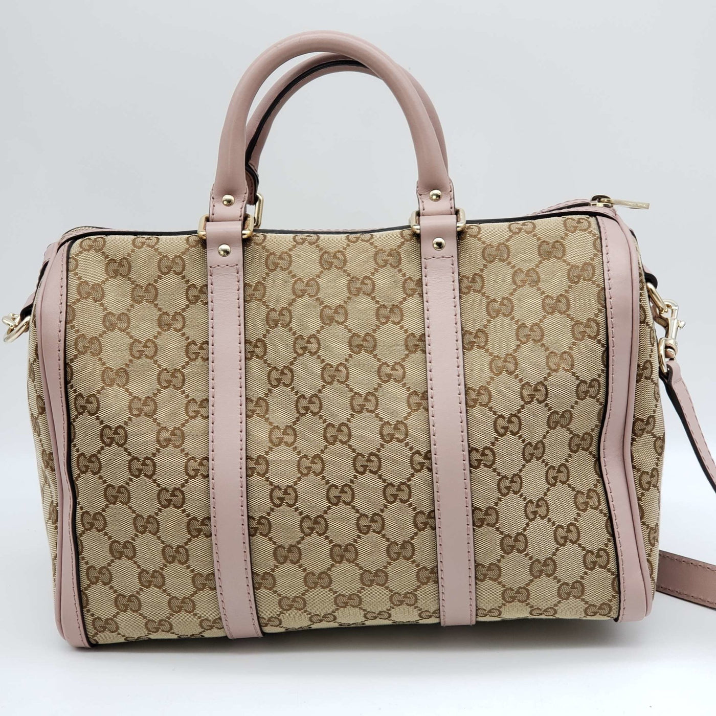 Gucci Canvas Vintage Medium Boston Shoulder, Crossbody & Hand Bag - Luxury Cheaper