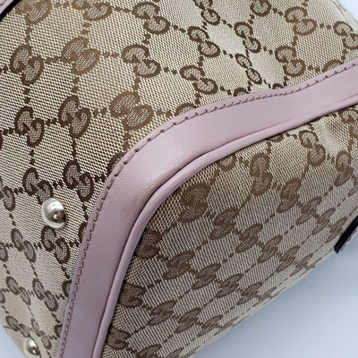 Gucci Canvas Vintage Medium Boston Shoulder, Crossbody & Hand Bag - Luxury Cheaper
