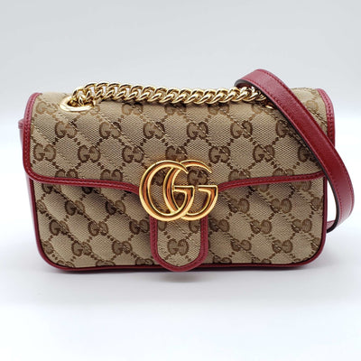 Gucci GG Marmont Mini Canvas & Leather Shoulder Bag - Luxury Cheaper
