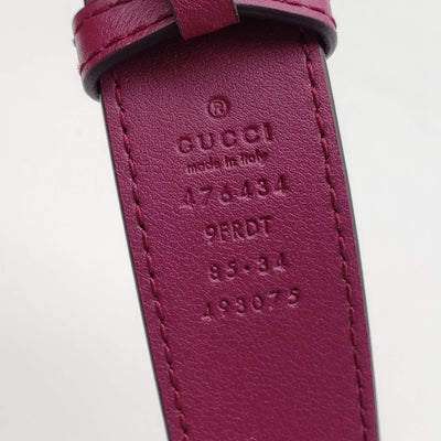 GUCCI GG Marmont Velvet Magenta Waist/Belt Bag - Luxury Cheaper