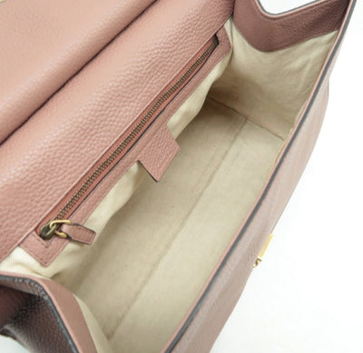 Gucci GG Pink Leather Satchel Bag - Luxury Cheaper