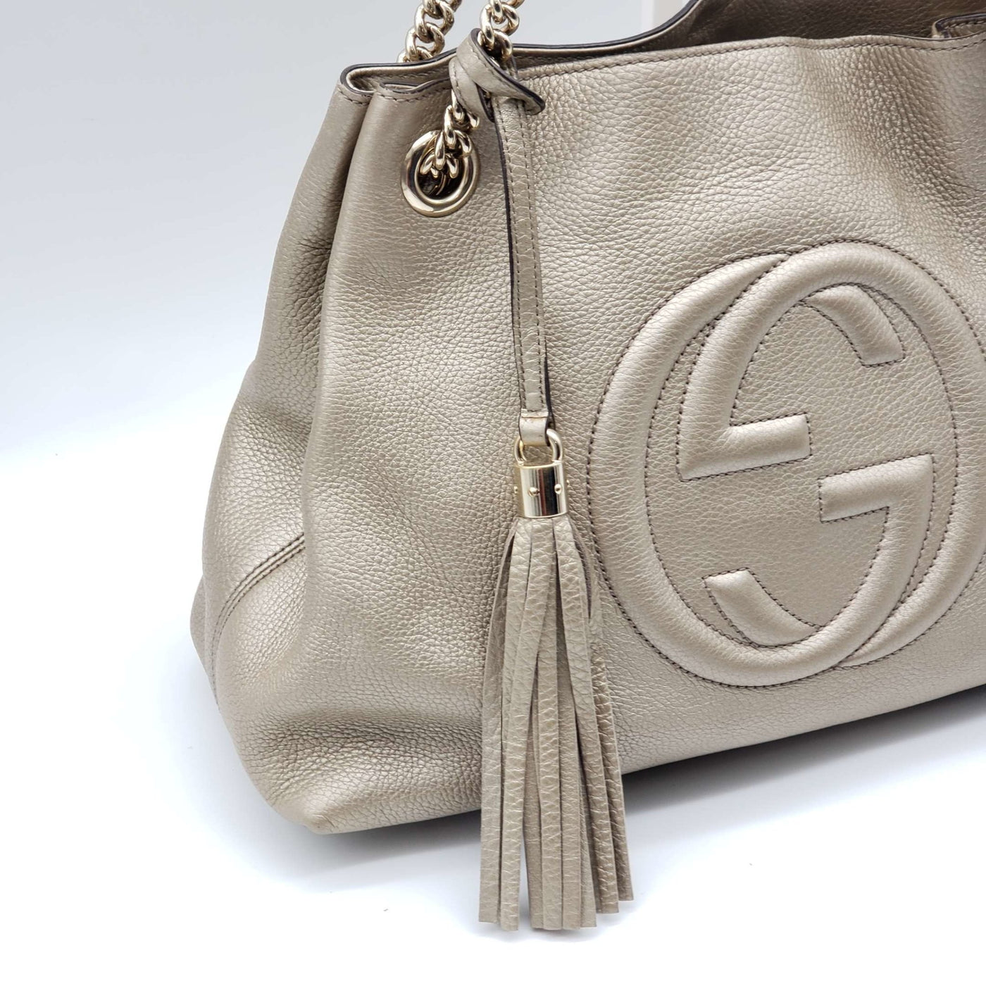Gucci GG Soho on Chain Medium Shoulder Bag - Luxury Cheaper