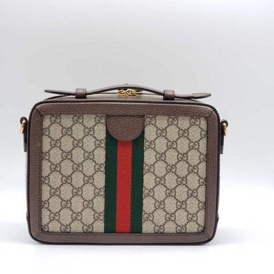 Gucci GG Supreme Web Top Handle Shoulder Bag - Luxury Cheaper
