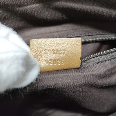 Gucci Gold Coated Canvas Crossbody Bag - Luxury Cheaper
